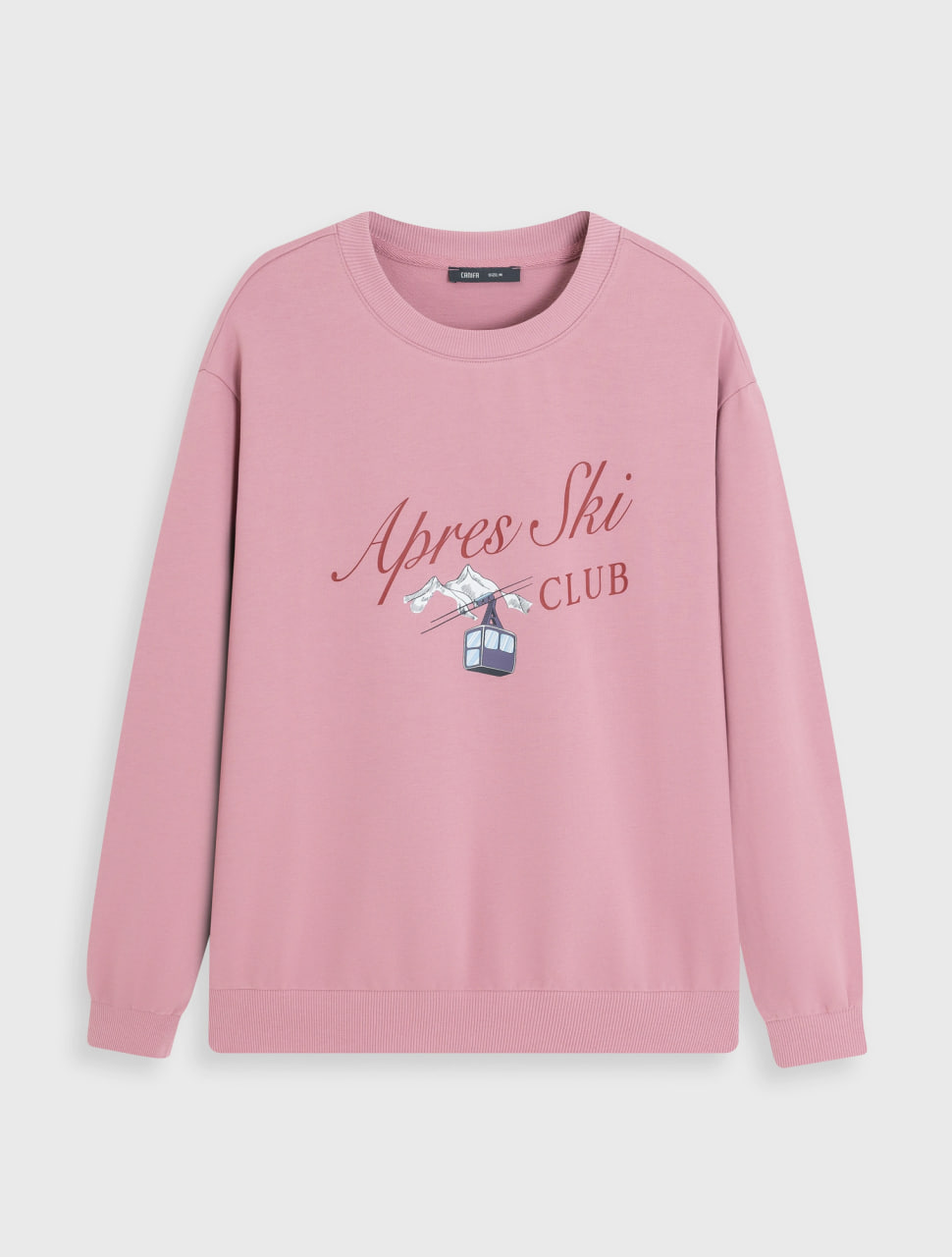 Áo nỉ nữ cotton USA dáng suông có hình in
